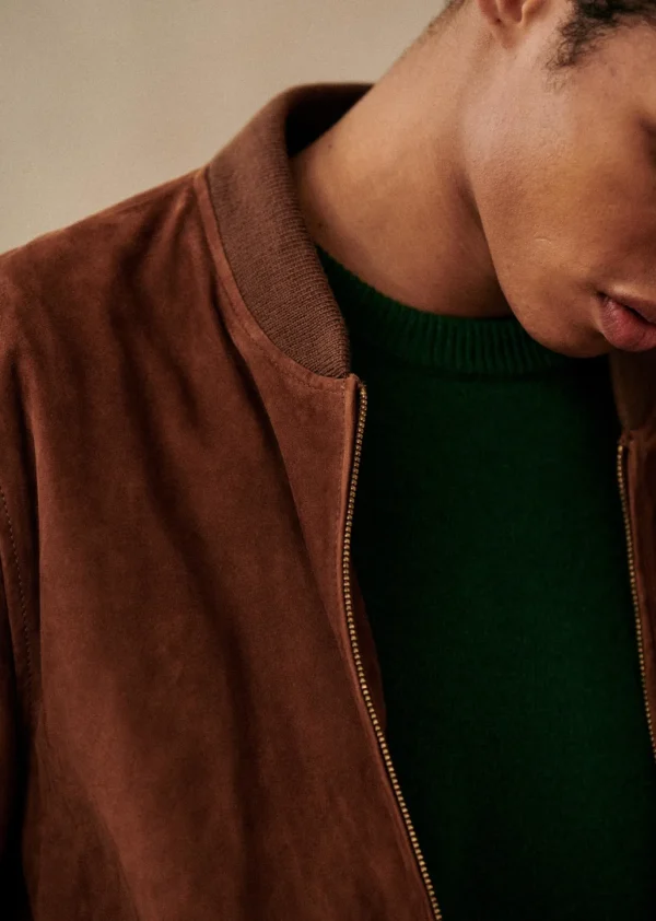 Sezane Baseballjacke Harvey Wildleder