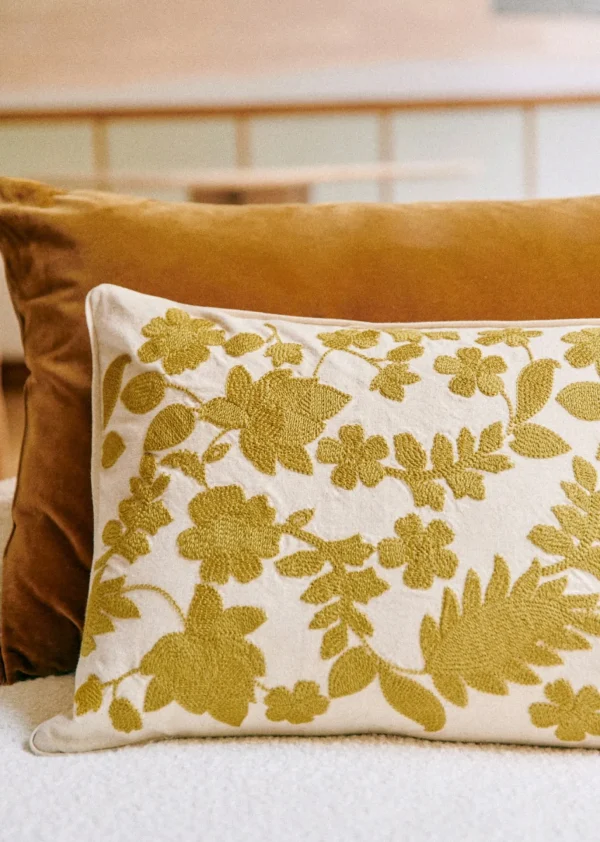 Sezane Bestickte Kissen - Großes Modell