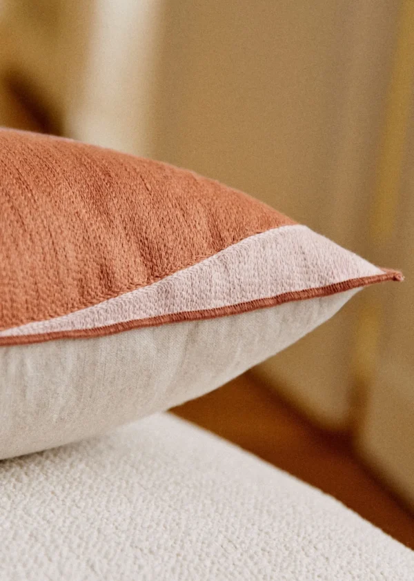 Sezane Bestickte Kissen - Großes Modell