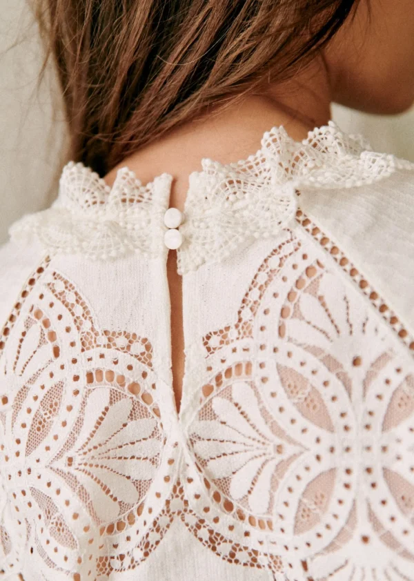 Sezane Bluse Bianca