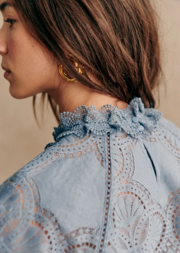 Sezane Bluse Bianca