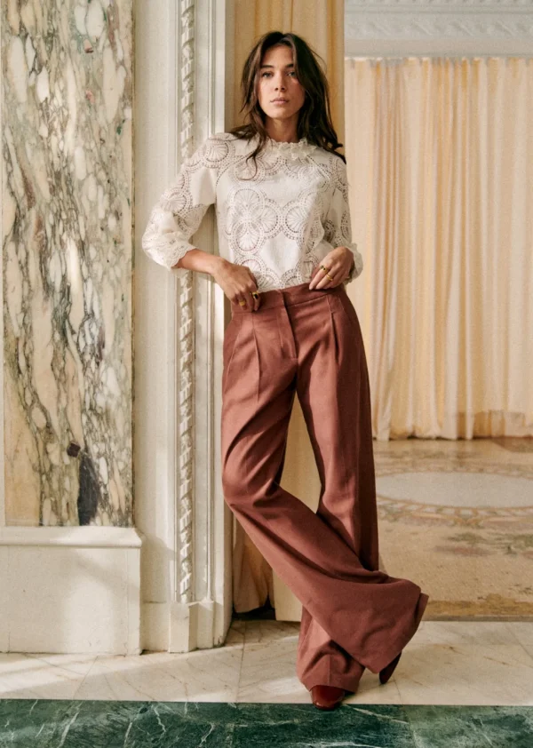 Sezane Bluse Bianca