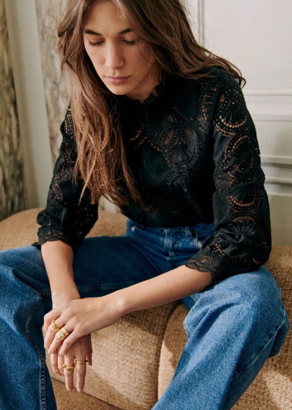 Sezane Bluse Bianca