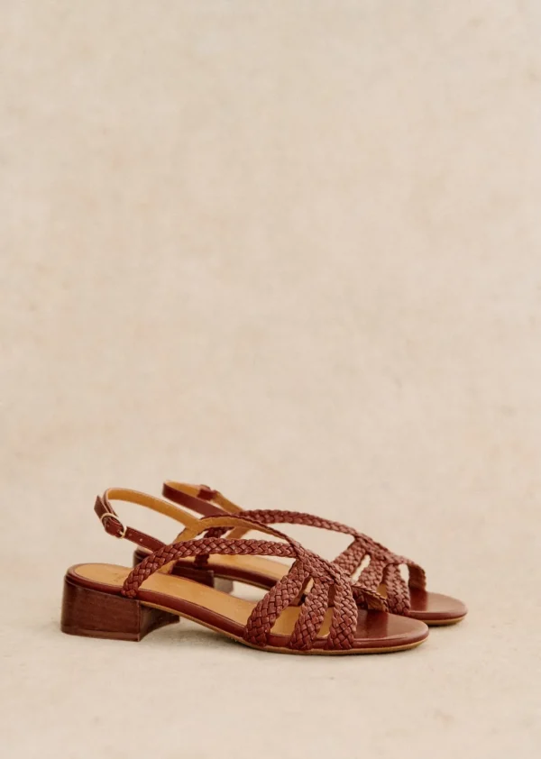 Sezane Flache Sandalen Rosa