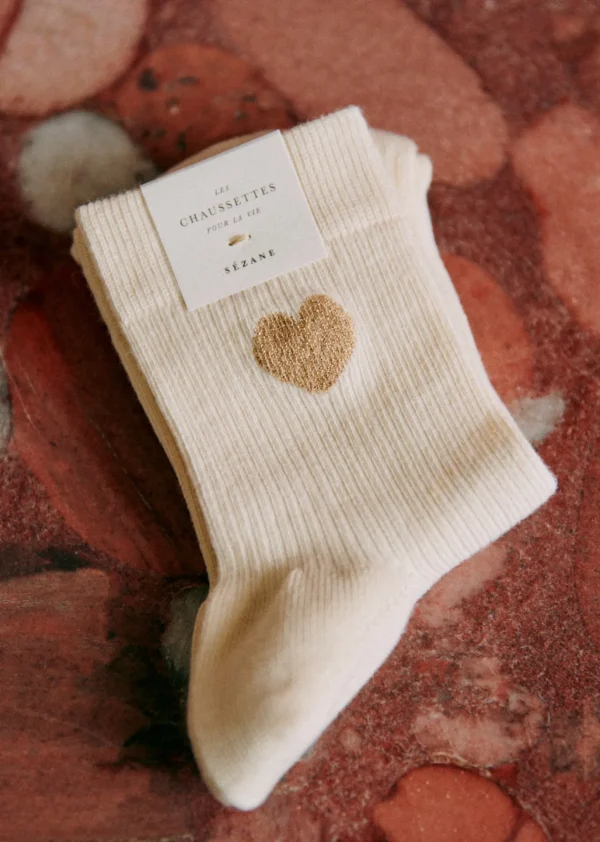 Sezane Herz Socken