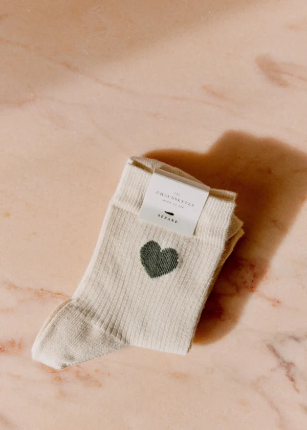 Sezane Herz Socken