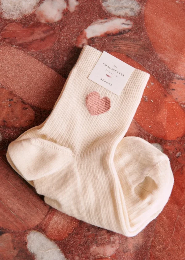 Sezane Herz Socken