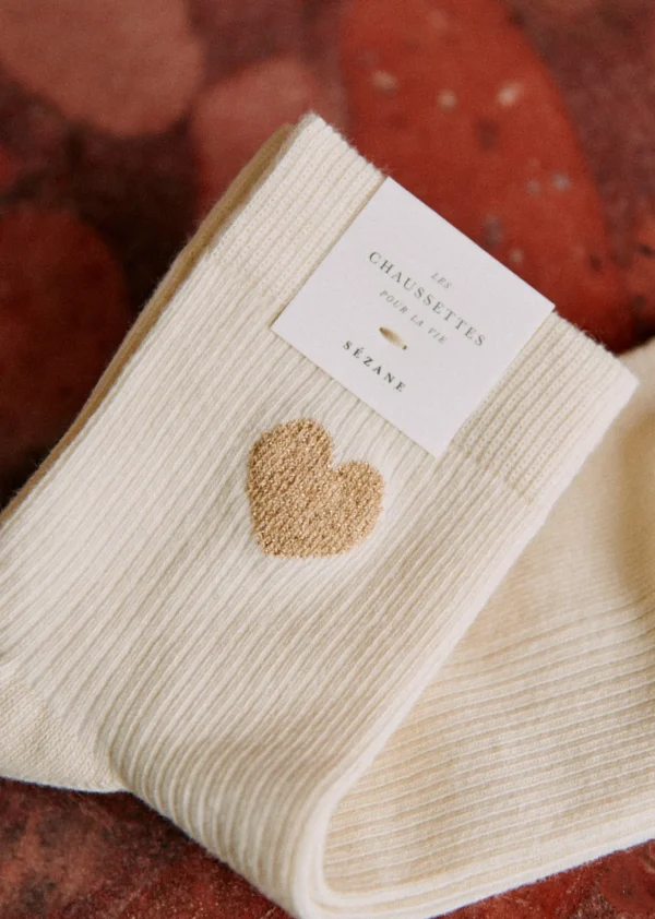 Sezane Herz Socken
