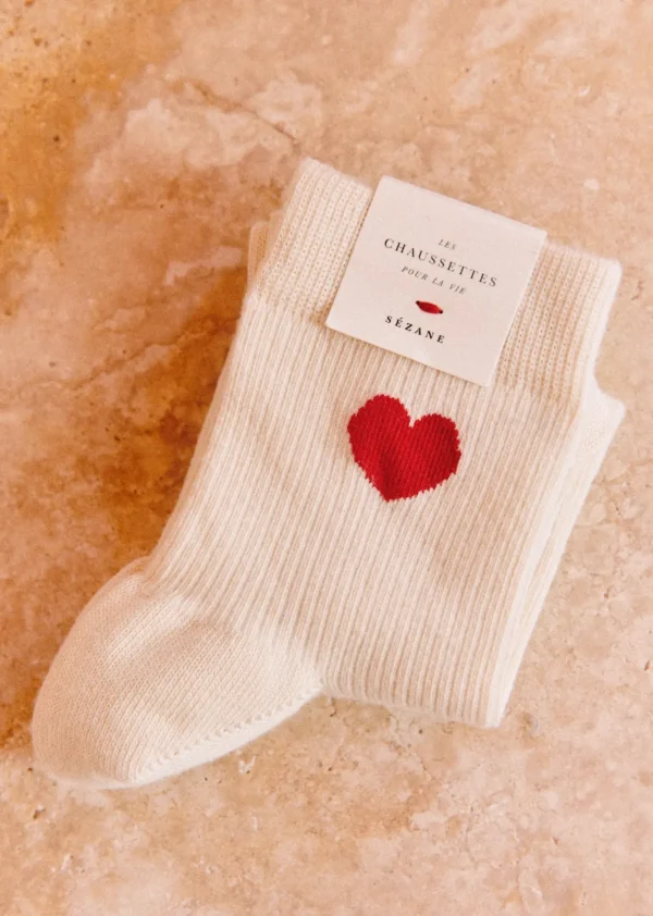 Sezane Herz Socken