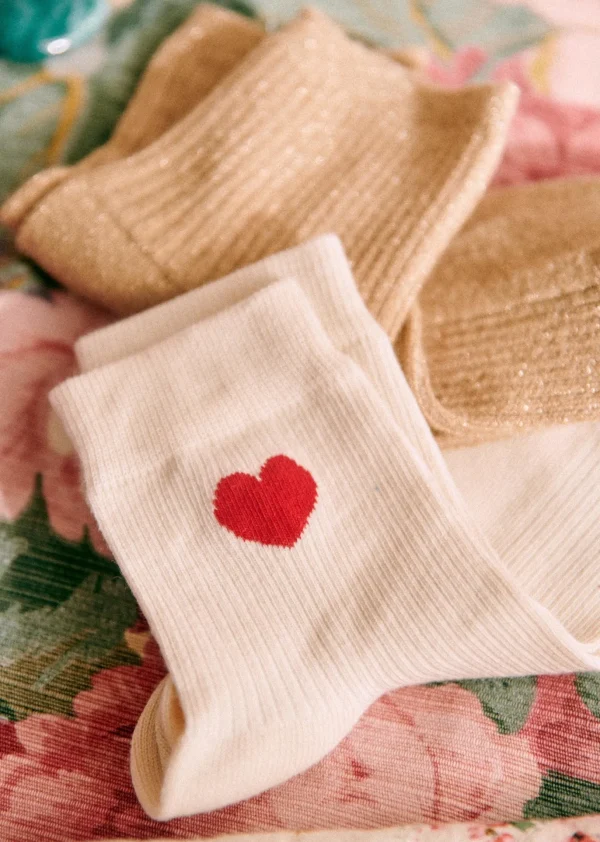 Sezane Herz Socken
