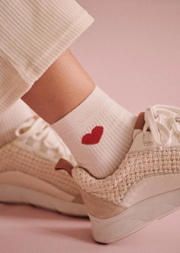 Sezane Herz Socken