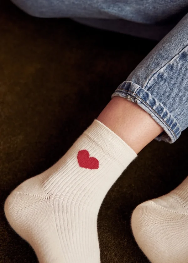 Sezane Herz Socken