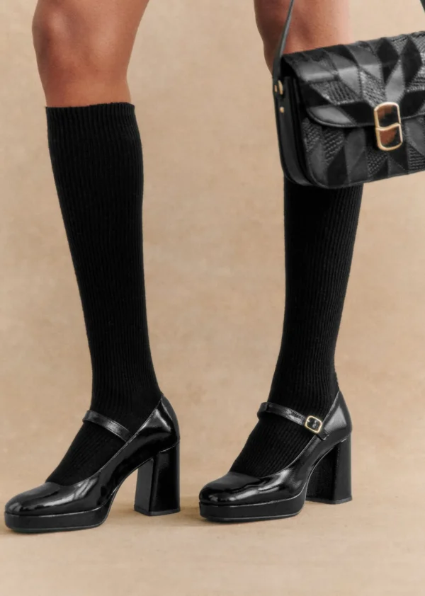 Sezane Hohe Riemchenballerinas Georgia