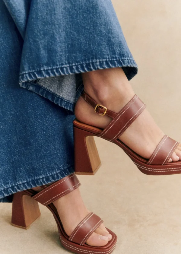 Sezane Hohe Sandalen Suzie