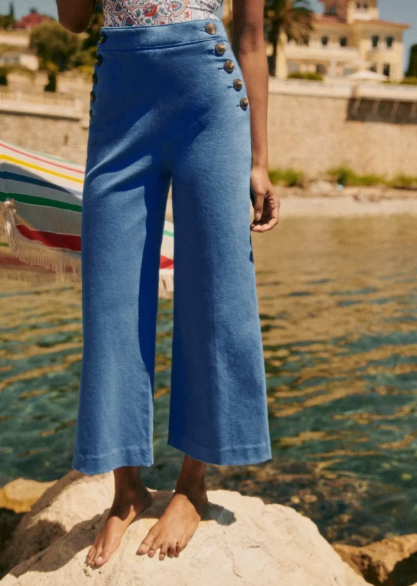 Sezane Hose Marino Crop
