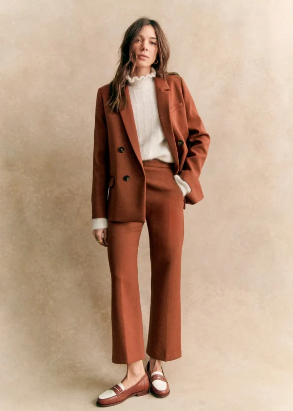 Sezane Hose Martin Crop