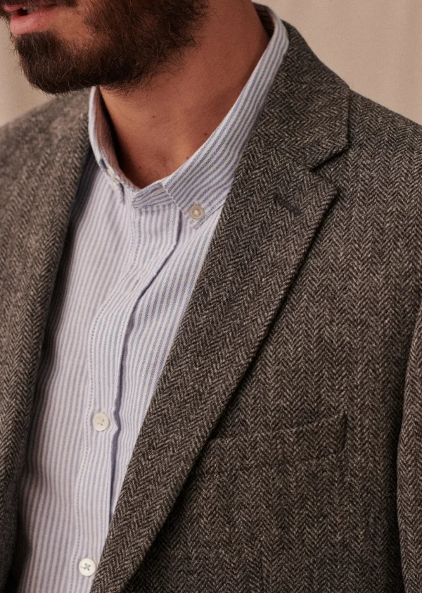 Sezane Jacke Lucas Tweed