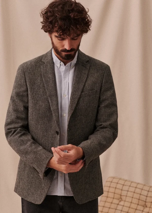 Sezane Jacke Lucas Tweed