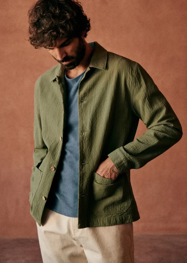 Sezane Jacke Tim Coton Texturé