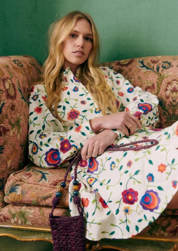Sezane Kleid Alizia - Rosa Schöpfung