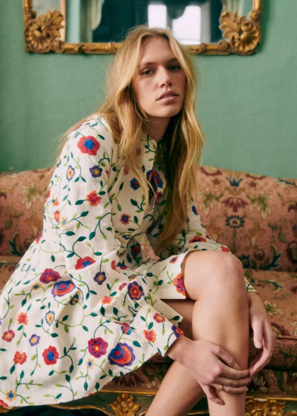 Sezane Kleid Alizia - Rosa Schöpfung