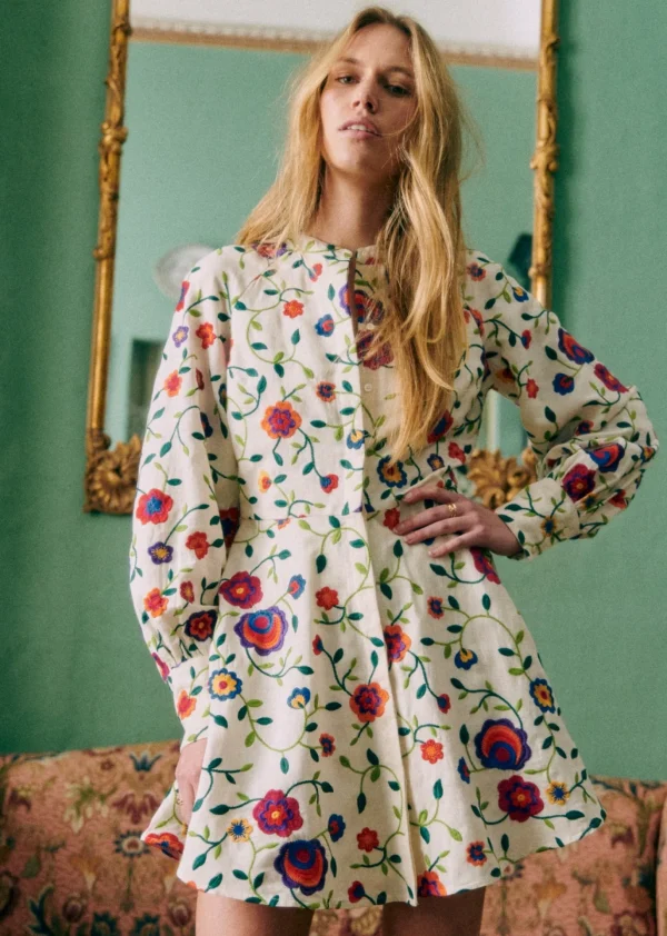 Sezane Kleid Alizia - Rosa Schöpfung
