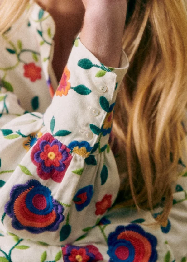 Sezane Kleid Alizia - Rosa Schöpfung