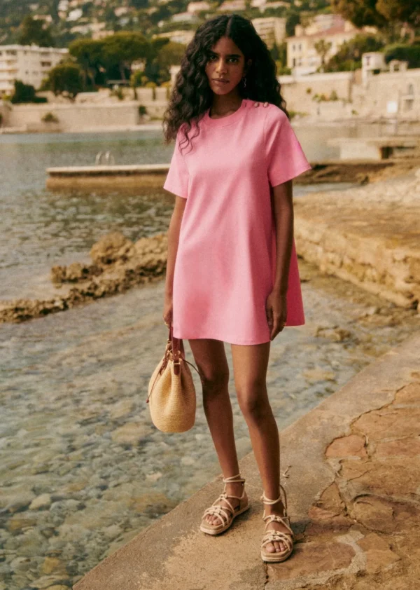 Sezane Kleid Selena - Rosa Schöpfung
