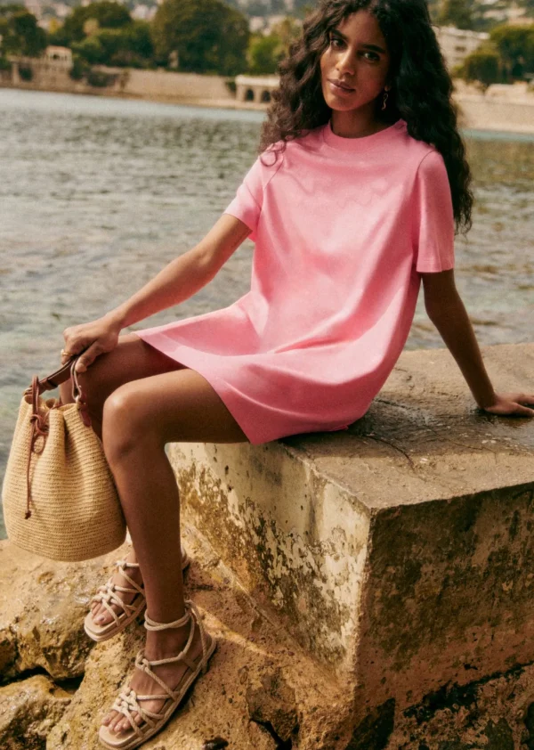 Sezane Kleid Selena - Rosa Schöpfung