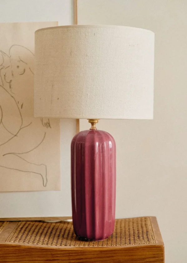 Sezane Lampe Traviata Großes Modell – Himbeerrot