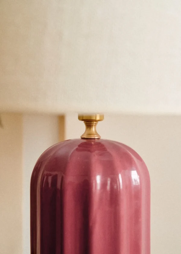 Sezane Lampe Traviata Großes Modell – Himbeerrot