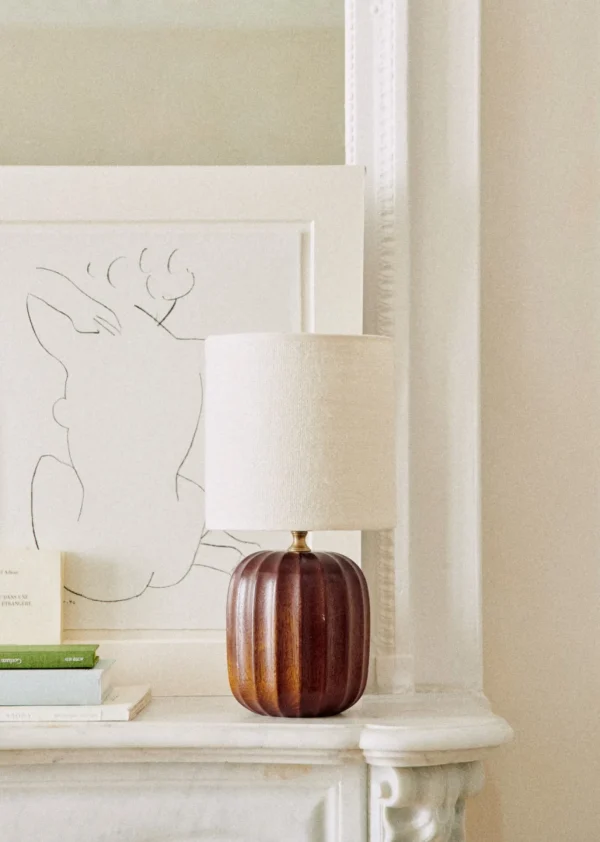 Sezane Lampe Traviata Kleines Modell – Mahagoni