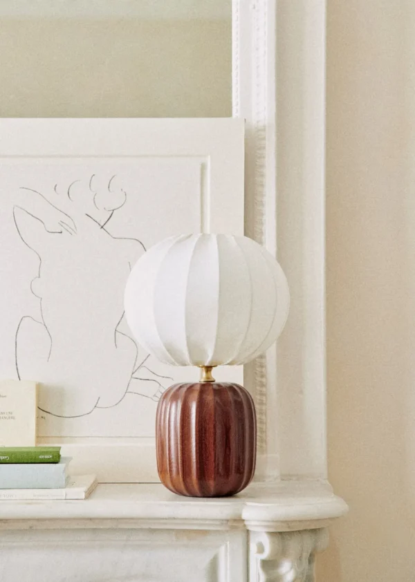 Sezane Lampe Traviata Kleines Modell – Mahagoni