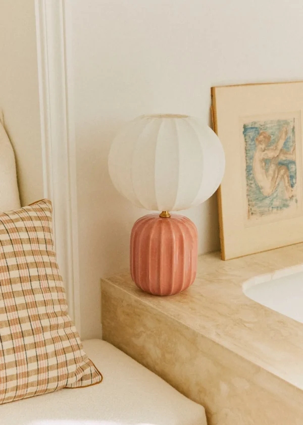Sezane Lampe Traviata Kleines Modell - Rosa Amalfi