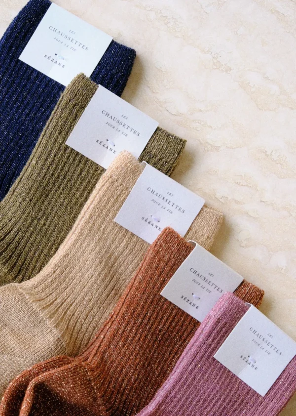 Sezane Lurex Socken