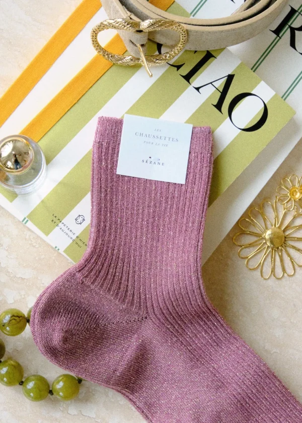 Sezane Lurex Socken