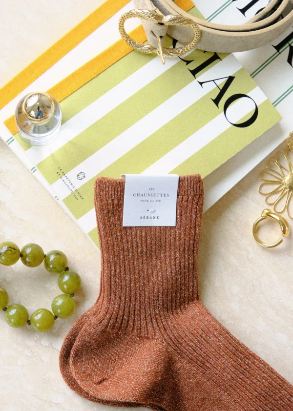 Sezane Lurex Socken