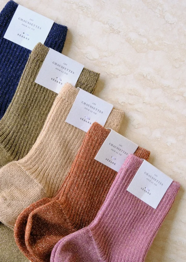 Sezane Lurex Socken