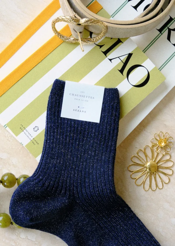 Sezane Lurex Socken