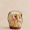 Sezane Mini Bucket Bag Farrow Raphia