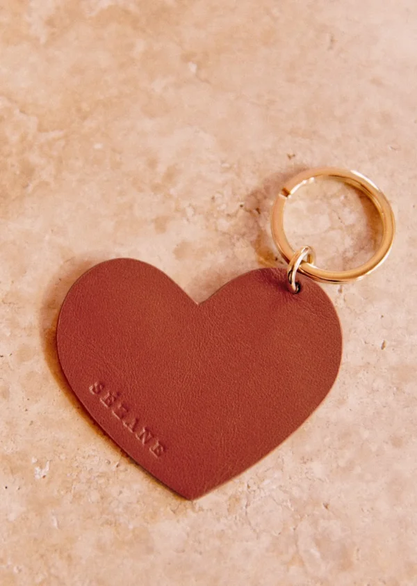 Sezane Schlüsselanhänger Porte-clé Coeur