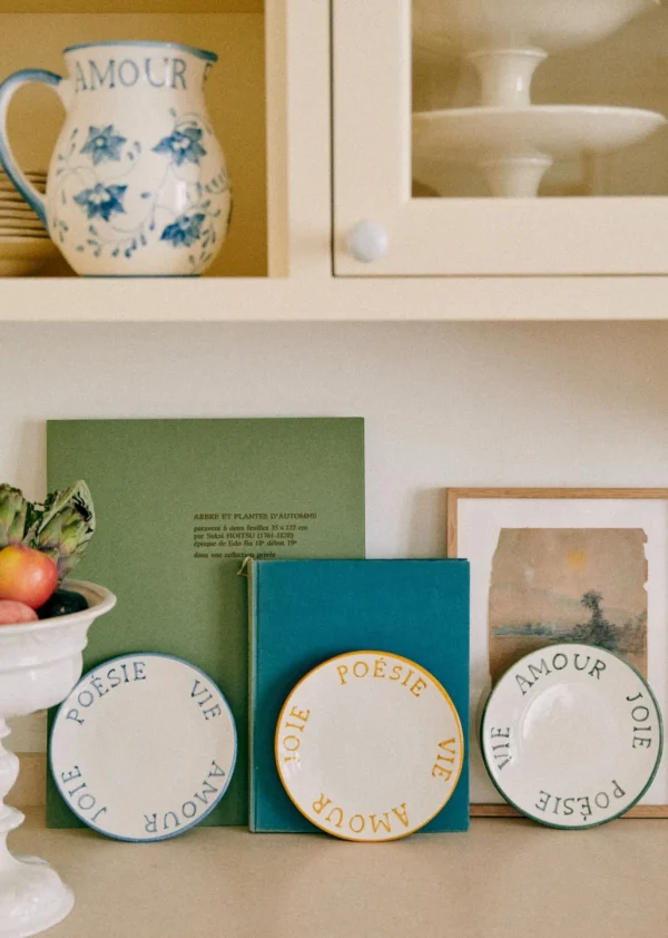 Sezane Set Aus 3 Tellern Poème