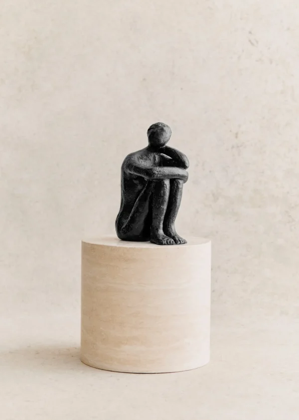 Sezane Skulptur Guénolée Courcoux - Frau In Gedanken Großes Modell