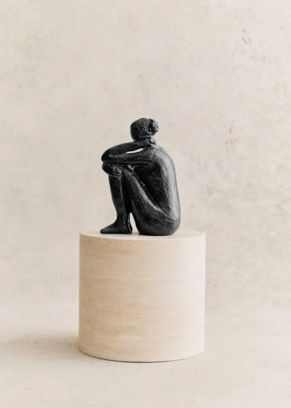 Sezane Skulptur Guénolée Courcoux - Frau In Gedanken Großes Modell