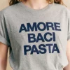 Sezane T-Shirt Amore Baci Pasta