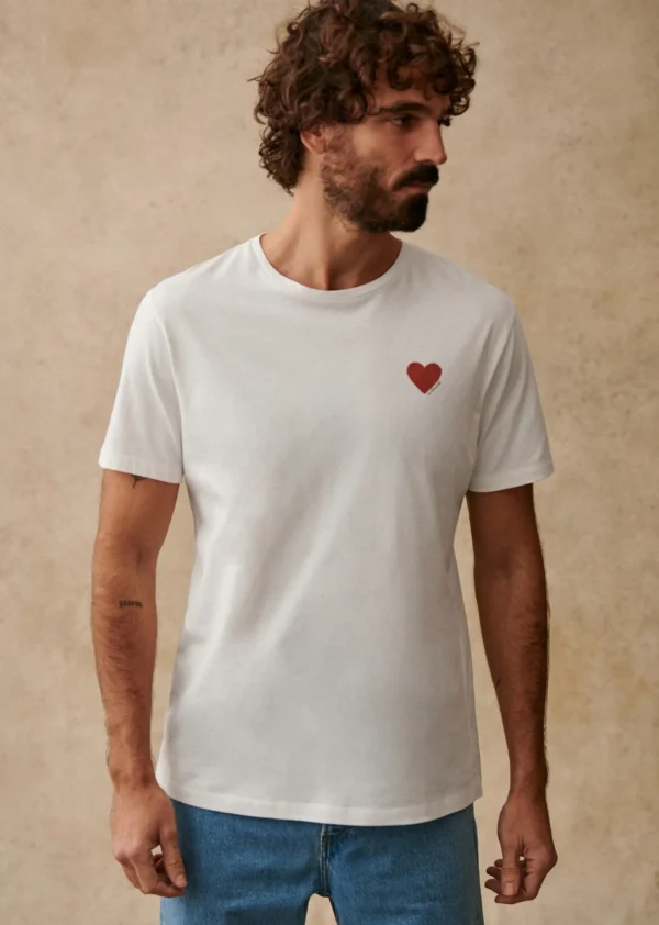 Sezane T-Shirt Coeur Chamade