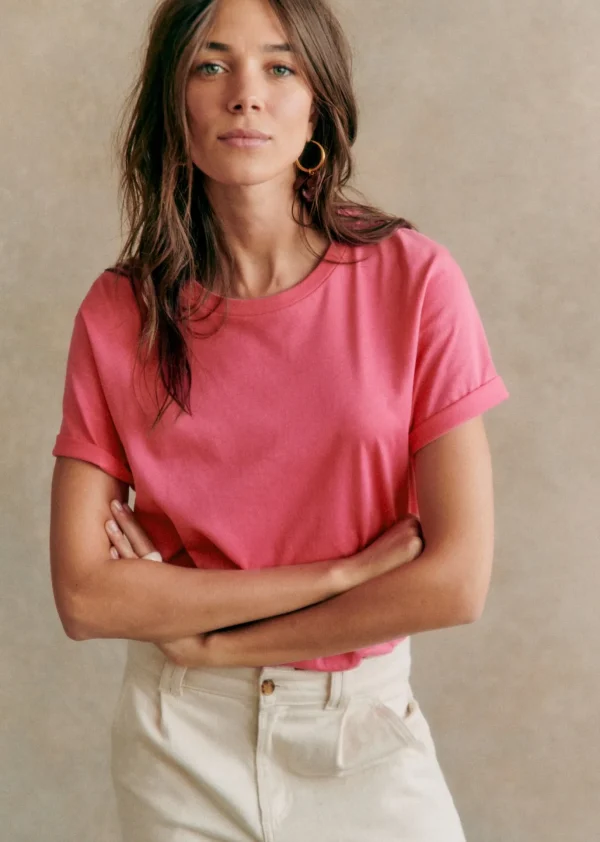 Sezane T-Shirt Conrad – Rosa Schöpfung