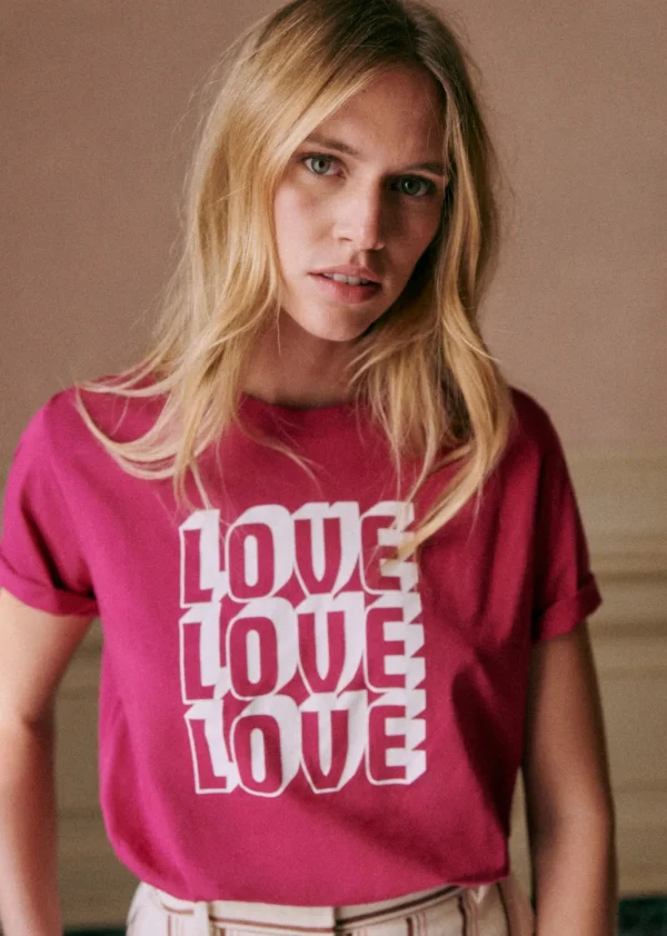 Sezane T-Shirt Love Love Love