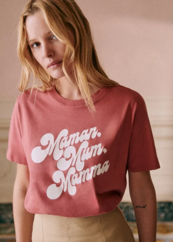 Sezane T-Shirt Maman Mum Mamma