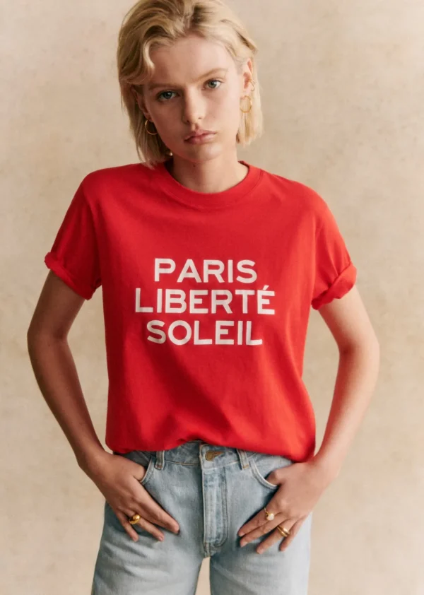 Sezane T-Shirt Paris Liberté Soleil